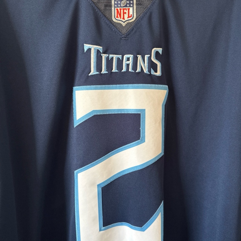 Men’s Nike Julio Jones #2 Tennessee Titans Vapor Lmtd Jersey Sz 2XL - Blue RARE - Picture 2 of 6